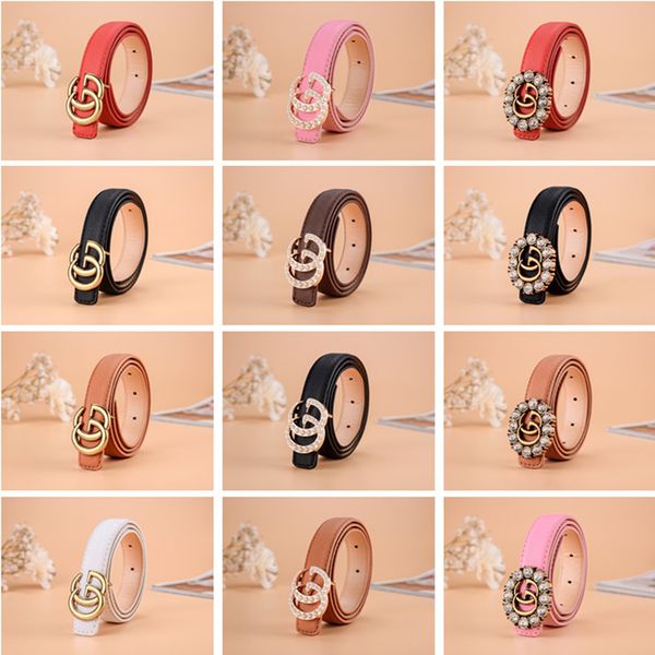 

wholesale kids designer belts fashion children classic needle buckle waistbands lichee pattern teenager elegant belts christmas gifts, Black