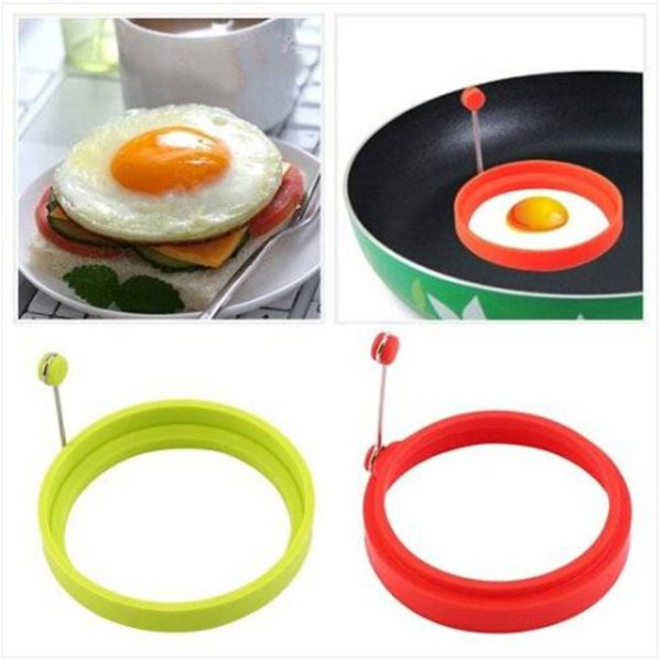 

2020 silicone ring omelette fried egg shaper eggs mould for cooking breakfast