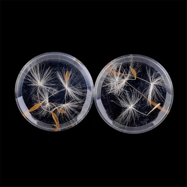 

2pcs fashion white acylic ear plugs tunnels flesh expansions piercing gauges ears expander body jewelry party gift, Slivery;golden