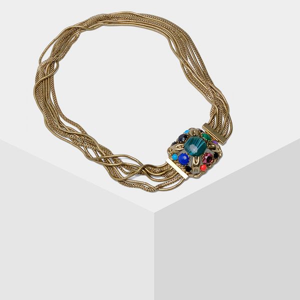 

amorita boutique fashion statement necklace, Silver