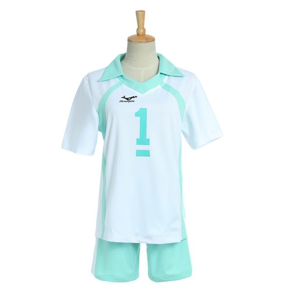 

haikyuu oikawa tooru aoba johsai cosplay costume no1 suit uniform sportwear, Black