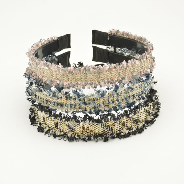 

korea high-grade hairband wool braided anti-skid banding hair band hoop headband 2017 hair accessories for women headdress tiara