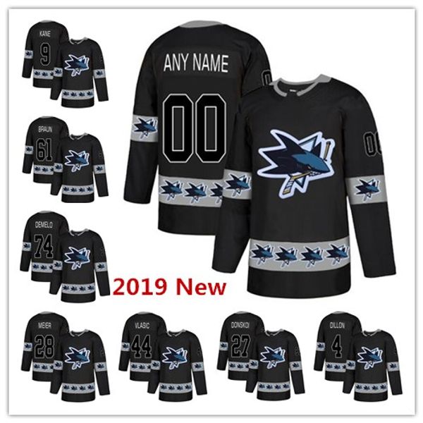 

2019 new Joonas Donskoi Timo Meier Tomas Hertl Logan Couture Sharks custom any name any number Men's women youth hockey stitched Jersey