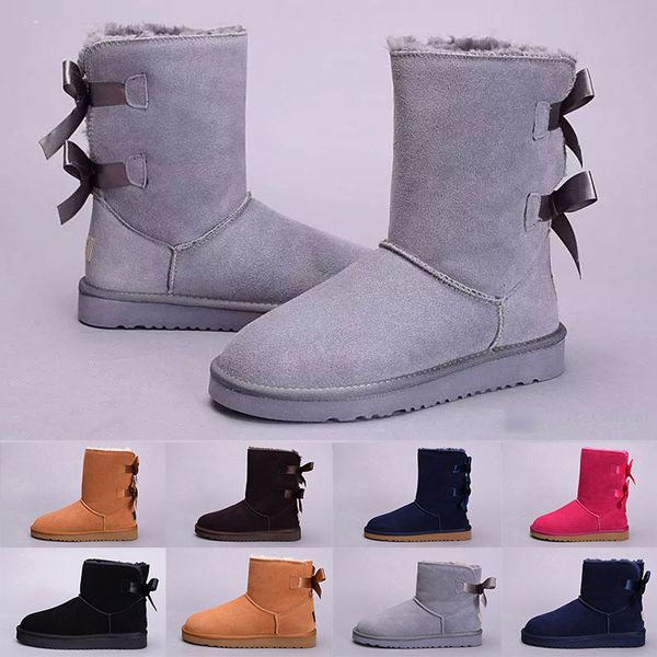 

cheap online WGG Women's Australia Winter boots Classic kneel half Boots Ankle Black Grey chestnut navy blue red Women girl boots eur 36-41