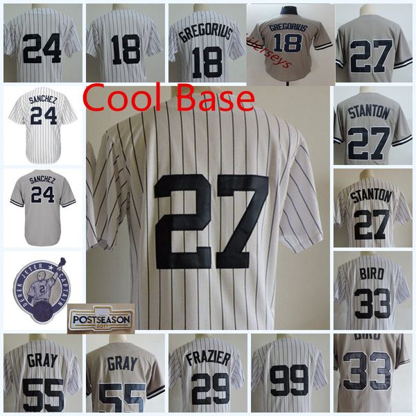 

Mens New York Sonny Gray Jerseys Stitched Todd Frazier Greg Bird Giancarlo Stanton Didi Gregorius Gary Sanchez Chapman Cool Base Jerseys S-3