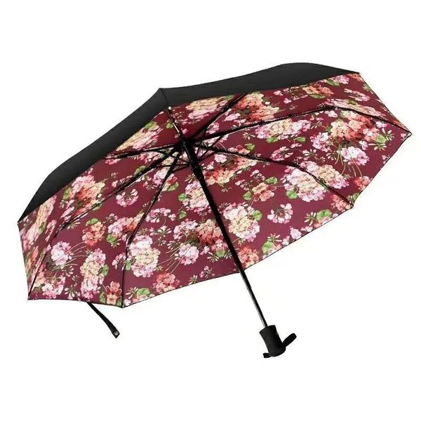 

роскошный классический узор Стильный буквенный логотип Key auto Umbrella For Women 3 Fold Luxury Umb