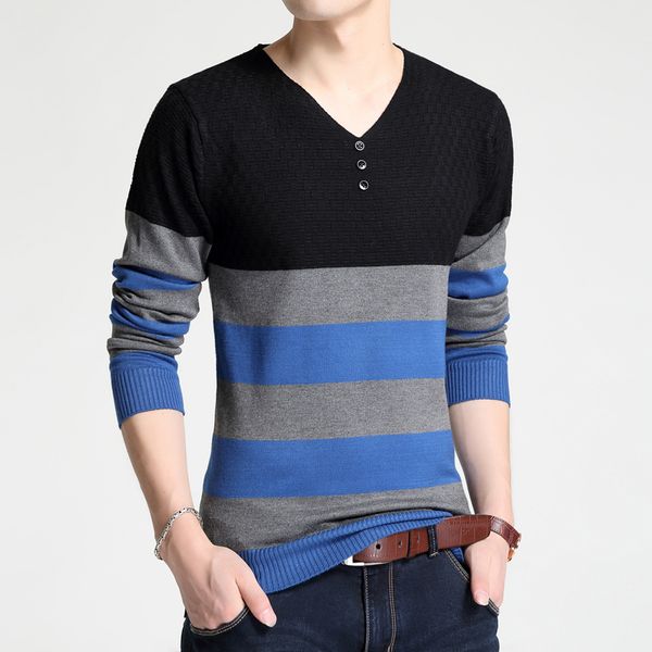 

sweater men casual v-neck pullover men autumn slim fit long sleeve shirt mens sweaters knitted cashmere wool male pull homme, White;black