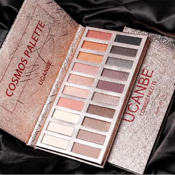 UCANBE Marca 20 Cores Eyeshadow Paleta de Maquiagem Shimmer Fosco Radiante Pigmentado Cosméticos Sombra de Olho Em Pó Natural Sexy Eye Set