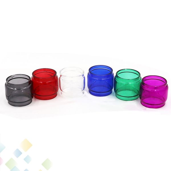 

Красочный TFV12 Принц Танк 8 мл Расширенные Pyrex Стеклянные трубки Fat Boy 7 Цветов Стеклянная трубка Сменный рукав Ecig DHL Бесплатно