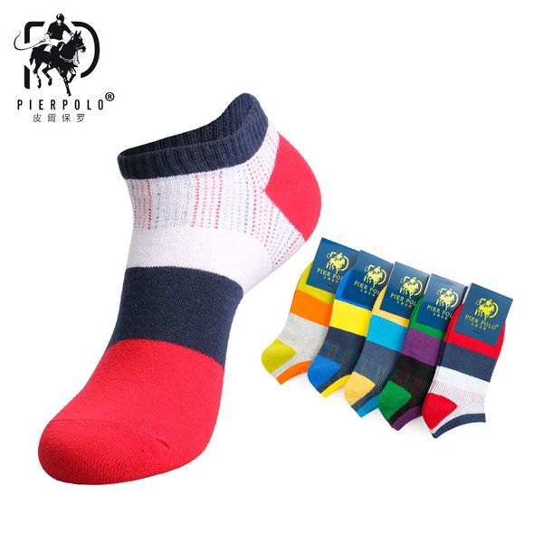 

2018 casual the new korean version pier spring and summer ship socks striped cotton comfortable men manufacturers wholesale, Black