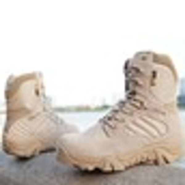

Delta Brand Men Military Tactical Boots Desert Combat Outdoor Army Travel Tactical Botas Leather Autumn Ankle Shoes