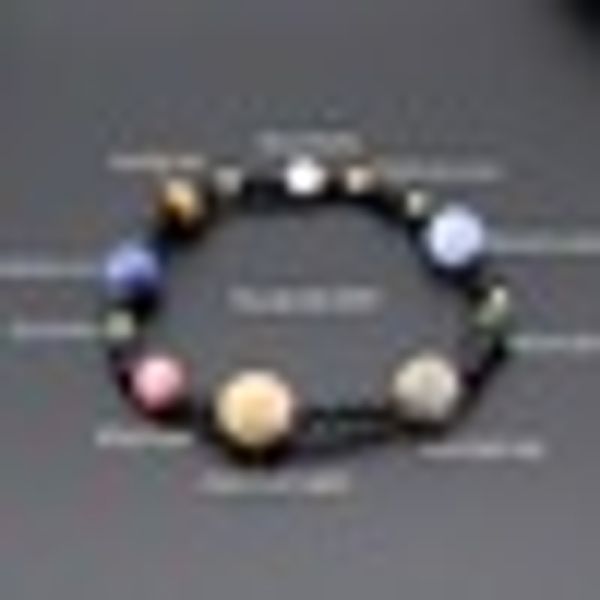 

natural stone bracelet women men bracelets planets beads bangles fashion jewelry for women men jewelry accessory gift for friend, Black