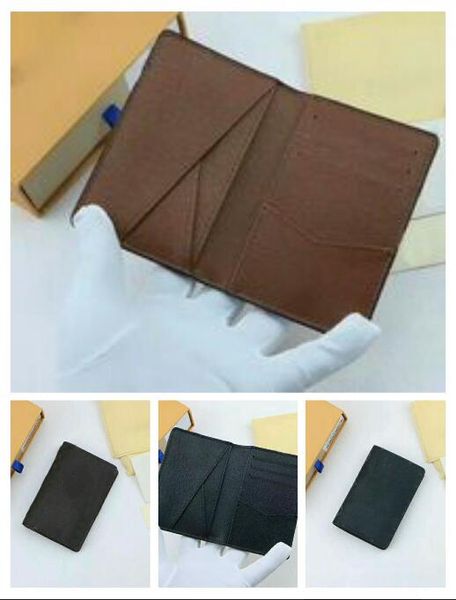

Famous Short wallet women/men's Card Credit holders passport Purses pocket Wallets with box M60895 bags