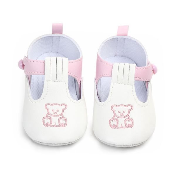 

princess baby shoes pu leather girls boy first walkers boat bear animal newborn shoes autumn 0-18m
