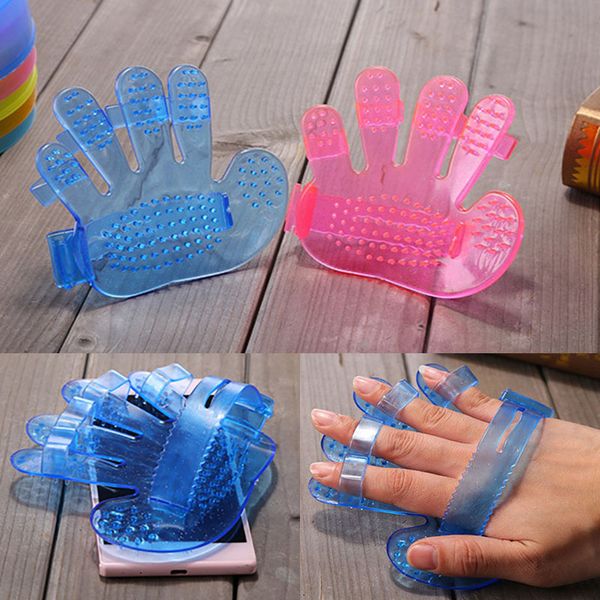 

new pet dog cat grooming shower bath massage brush comb hand shaped glove five fingers pet clean comb massage brushes wx9-691
