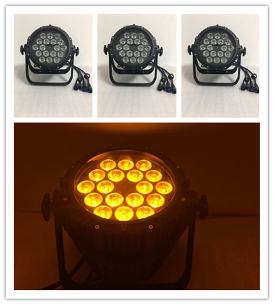 

4 pieces waterproof dj dmx 18x15w led disco par light outdoor par led 5in1 rgbwa dmx led par light