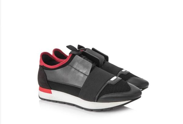 

with box original brand red bottom man women flat shoes runner race 2018 designer spring autumn man women casual shoes snaker shoes, Black