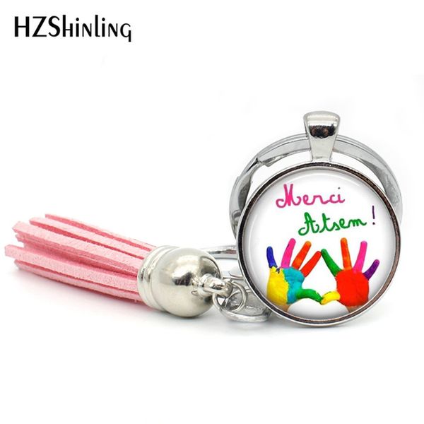 

super atsem handmade jewelry merci atsem diy tassel key chain silver plated art p glass jewelry for women tak--124, Slivery;golden