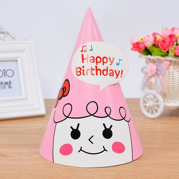 

cartoon bear paper pointed hat boys girls headdress caps birthday party hats head christmas new year