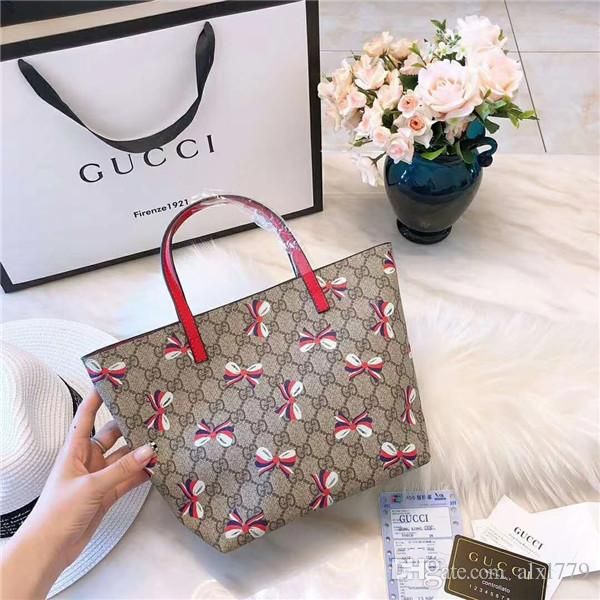 

2018 Classic fashion famous brand women casual tote bag PU handbags Shoulder Tote Bags purse 53