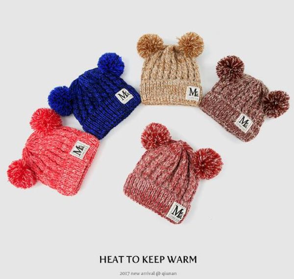 

new beanie hats for boys and girls winter hat bonnet designer beanies brand kids child skull cap sport headwear sale, Blue;gray