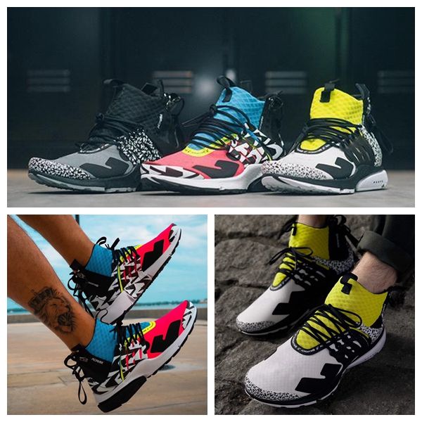

2018 air zapatillas famous acronym x presto mid running shoes racer pink triple withe black prestos women mens trainers fly authentic sports