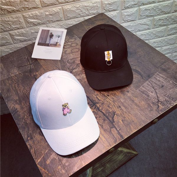 

весна и лето новый бейсболка личность мультфильм патч корейская версия солнцезащитный козырек cap досуг пара изгиб прилив бесплатная доставк, Blue;gray