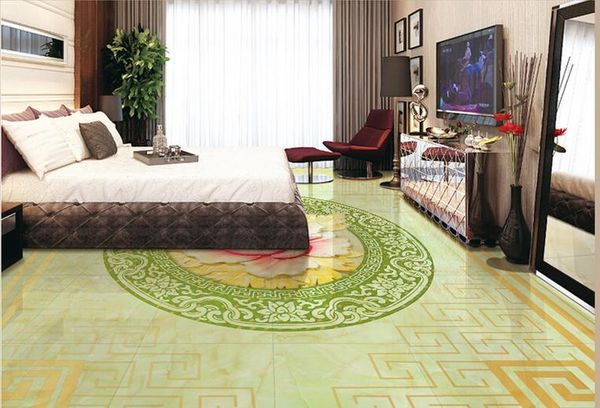 

3d nature wallpapers jade relief chinese 3d three-dimensional tile floor vinyl flooring adhesives