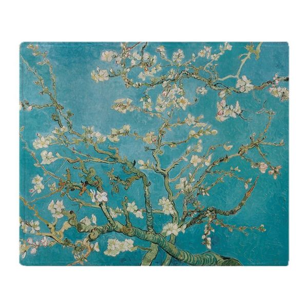 

van gogh almond blossoms soft fleece throw blanket throw on sofa bed plane plaids solid bedspreads home textile