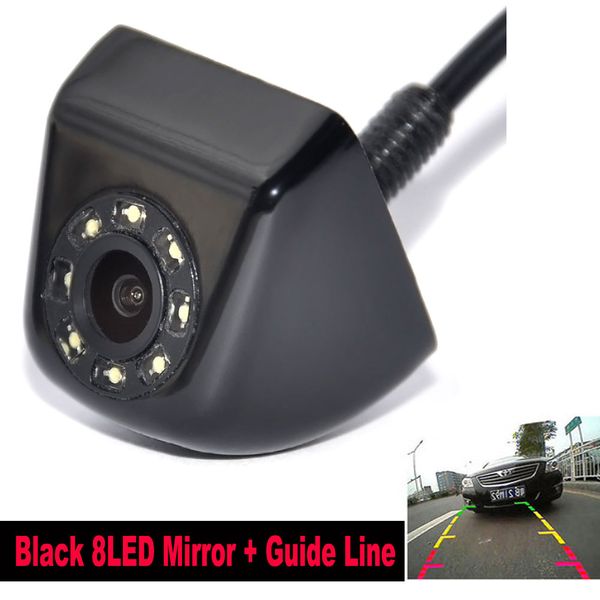 

hd ccd 8led rearview waterproof night vision 170 degree wide angle luxur car rear view camera reversing backup parking system camera