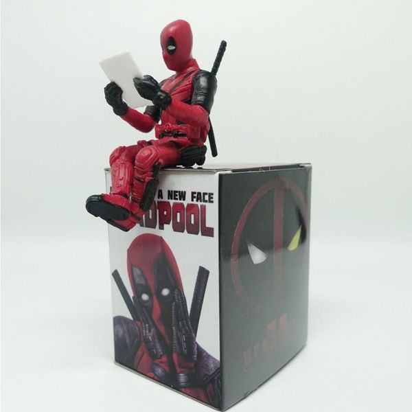 Deadpool Action Figure Sitting Posture modèle Anime x-men mini poupée jouets 7 cm