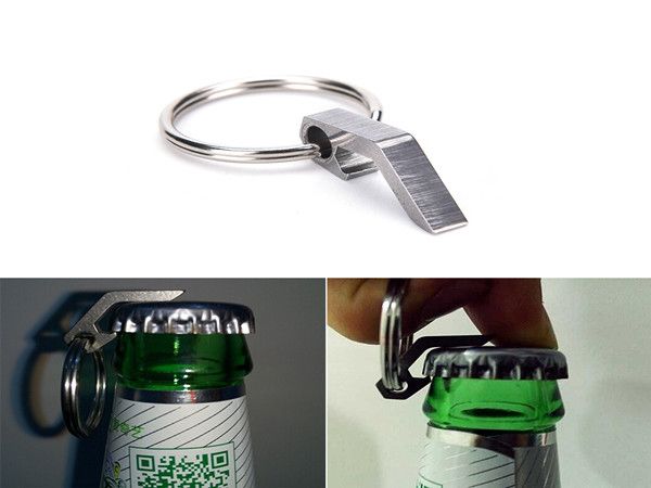 

gear mini lightweight bottle beer opener pocket tool utility gadget outdoor camp hike bottle opener metal