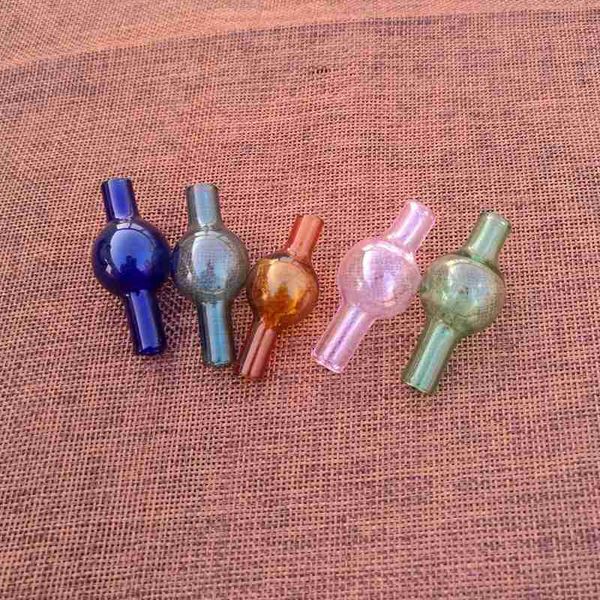 Atacado bolha Cap Carb grátis DHL vidro colorido Carb Cap redonda bola Dome para Pipes Quartz Banger água Acessórios fumar 300pcs DCC09