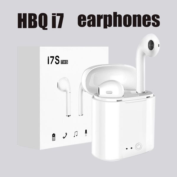 

HBQ I7 I7s TWS Twins Wireless Bluetooth Earbuds Mini Earphones Headset Mic Stereo Headphone For iPhone Android Retail Package DHL Shipping