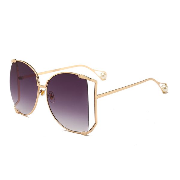 

негабаритных квадратных солнцезащитные очки женщин новый большой кадр жемчужина украшения прозрачные линзы солнцезащитные очки для женщин uv, White;black