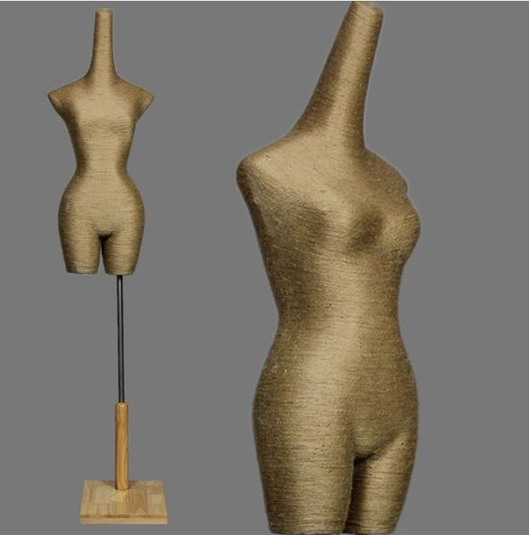 

wholesale female body clothing frp fiber body model / wedding dresses woman mannequin send square base adjustable height c525, Black