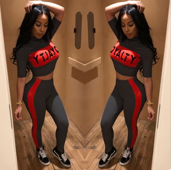 

casual ladies 2 piece set print jumpsuit women rompers long pants summer autumn short sleeve bodysuit overalls, Gray