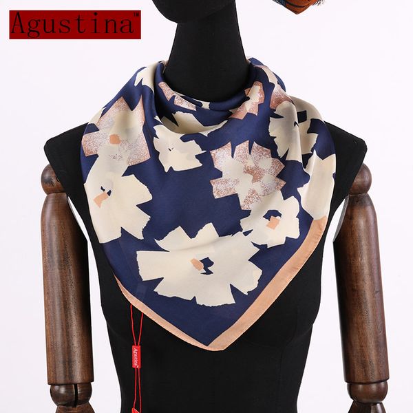 

2018 new silk spring and summer fashion women square scarf silks cape scarfs female scarves shawl stoles ladies shawls and wraps, Blue;gray