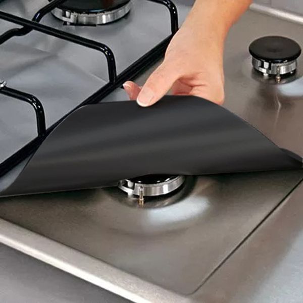 

4pcs/lot reusable foil gas hob range stoveburner protector liner cover for cleaning kitchen tools