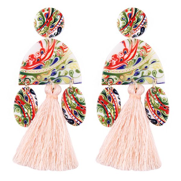 

sleepylady boho brincos long tassel earrings for women drop earrings 2018 pendientes oorbellen kolczyki kupe earings jewelry, Silver