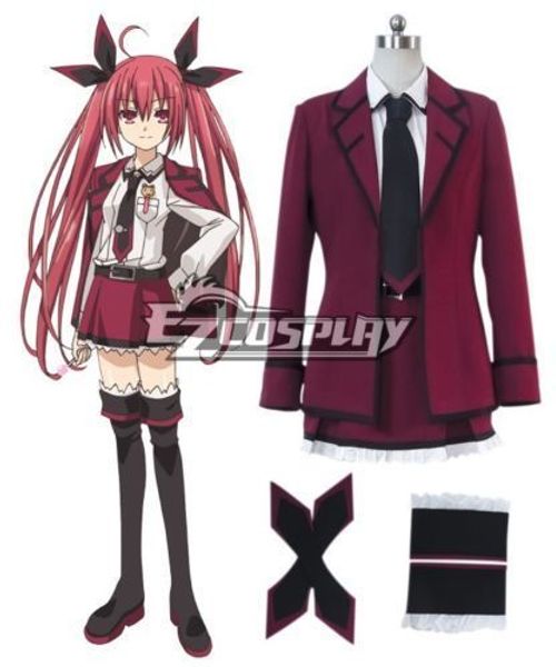 

новый аниме свидание ицука котори ифрит косплей костюм, Black;red