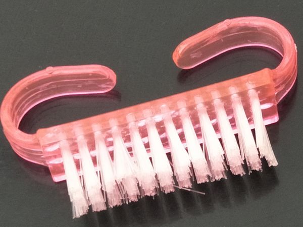 

5pcs nail cleaning nail brush tools file nail art care manicure pedicure soft remove dust small angle clean, Black