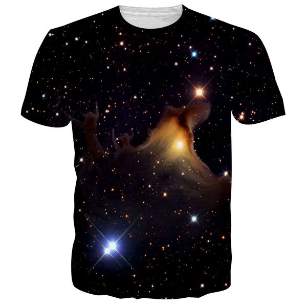 

новые моды black space galaxy футболка смешные 3d печатные женщины / мужчины с коротким рукавом лето мужская футболка повседневная топы k105, White;black