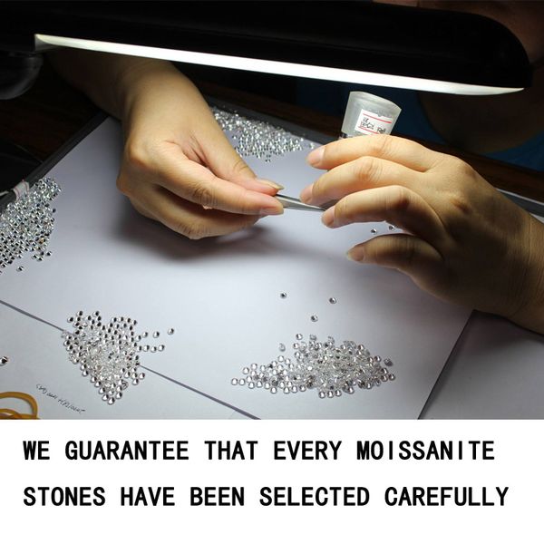 

10pcs/lot small size 1.4mm white color moissanite round brilliant loose moissanites stone for jewelry making, Black