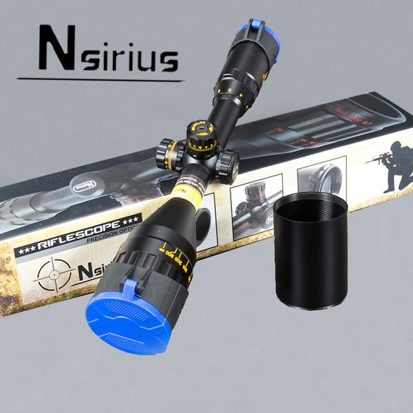 

NSIRIUS Tactical 3-9X50 AO Riflescope Optical Sight Full Size Mil Dot Red Green Blue llluminate Hunting Rifle Scope
