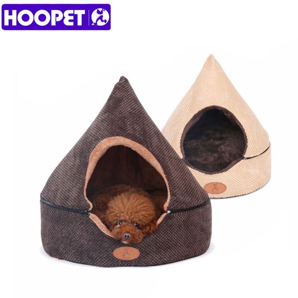 HOOPET Pet Dog Cat-Zelthaus All Seasons Schmutzfestes, weiches Jurtenbett mit doppelseitigem waschbarem Kissen