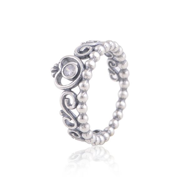 

compatible with european pandora jewelry my princess silver ring original wedding rings 925 sterling silver jewelry diy wholesale, Slivery;golden
