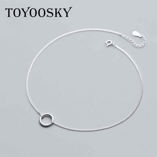 

toyoosky jewelry 925 sterling silver necklace fashion simple hollow round pendant necklace chain temperament personality gift