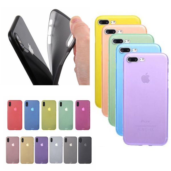 

0.3mm Ultra Thin Slim Transparent Flexible Soft PP Case Matte Frosted Back Cover for iPhone XS MAX XR X 8 7 6 Plus