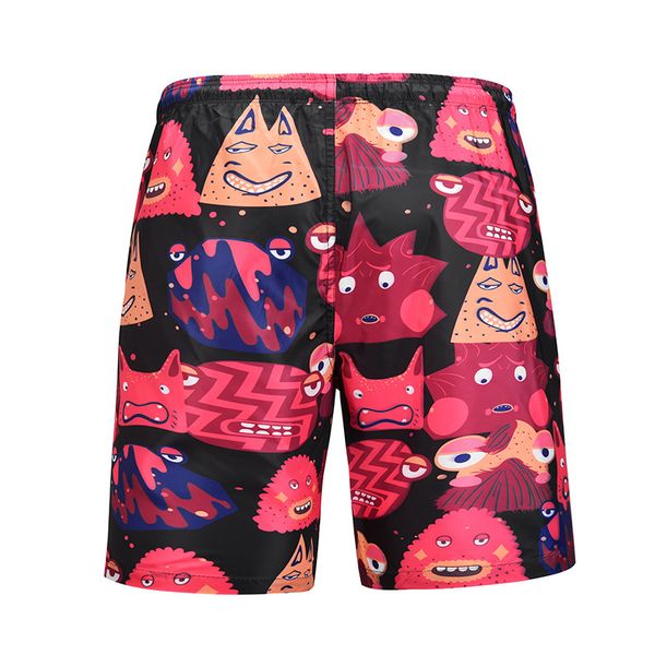 Mens Swim Trunks Unique Tye Dye Art Quick Dry Drawstring Surfing Beach Board Shorts with Pockets